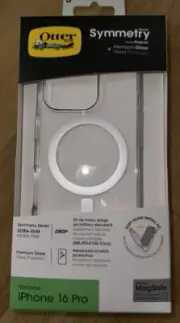 Otterbox Symmetry iPhone 16 Pro + Clear Case & Screen Protector