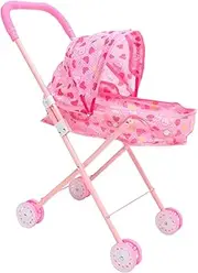 Doll House Stroller Toy Mini Stroller Accessories Sturdy Elegant for Boys and Girls Pretend Play