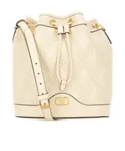 quilted bucket bag One size Nude
