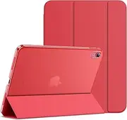JETech Case for iPad (A16) 11th/10th Generation (2025/2022), Slim Stand Hard Back Shell Cover with Auto Wake/Sleep (Red)