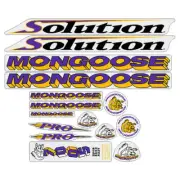 Mongoose - 1994 Solution Pro - Decal set - old school bmx