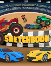 Sketchbook: Drawing Sketch Pad with Monster Trucks, Drawing Notebook (8.5 X 11 I