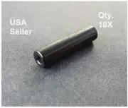 10x M3 Aluminum Female Round Threaded Sleeve Standoff Pillar Spacer 24mm Black