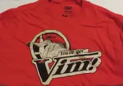 Fallout Men's You've Got Vim Graphic T-Shirt Red Medium Short Sleeve NEVER WORN!