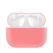 3 Pcs Silicone Earphone Case For Airpods Pro Shockproof Cases For Apple Bluetooth Headset Protective Cover Pink