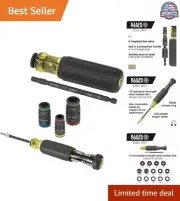 Durable Impact Driver Set with 7-in-1 Socket and 14-in-1 Multi-Bit Screwdriver