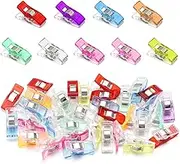50 Pcs Sewing Clips - Quilting Clips, Plastic Wonder Clips, Crafting Clips, Sewing Accessories for Sewing, Quilting, Dressmaking, Knitting, Hanging Objects