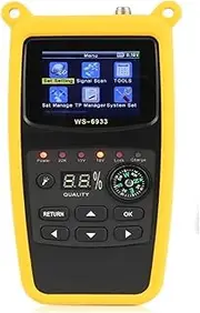 Satellite Receiver WS-6933 DVB-S2 Digital Satellite Finder Meter with 2.1inch LCD Display 7.4V/800mAh Battery for Remote Reception Systems Antennas