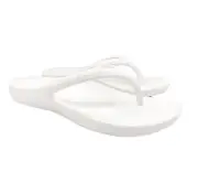 Archline Orthotic Foam Thongs Arch Support Flip Flops Orthopedic Rebound White 40