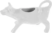 GREENADSCAPE Animal Shape Ceramic Gravy Boat Mini Pitcher for Dipping Sauce Syrup Creamer Comfortable Grip