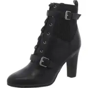 Sam Edelman Womens Skylar Zipper Block Heel Almond Toe Ankle Boots BHFO 6721