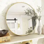 24 Inch Circle Mirror Wall Mirror for Bathroom Living Room Bedroom Vanity Gold