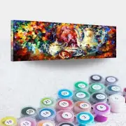 Leonid Afremov a TEA PARTY Paint By Numbers Full Kit DIY Painting On Canvas