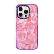 iPhone 16 Pro Impact Case MagSafe Compatible Cheetah Paradise Pink