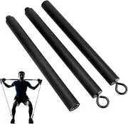 Fitness Resistance Bar | Workout Pilates Set | Exercise Resistance Bar | Purpose Resistance, Pilates Band Set with Adjustable Fitness Bar for Tubes Strength Training