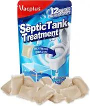 Septic Tank Treatment - 12 Packs for 1-Year Supply, Flushable & Dissolvable Sept