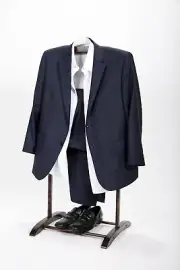 Deluxe Hardwood Clothes Valet Stand red Mahogany