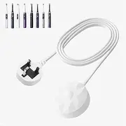 Bouge Magnetic Charger Compatible with Braun Oral B IO 3768 Electric Toothbrush, Charging Base for IO7 IO8 IO9 Replacement Power Adapter UK Plug