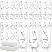 Moist Cotton Towel Bulk Moist Towelettes Individually Wrapped,White Towel Services,Refreshment Pre Moistened Towels for Dentist Travel Sport Party Hotel 100,Lavender