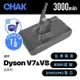 【CHAK恰可】Dyson V7 V8吸塵器共用版 副廠高容量3000mAh鋰電池 DC8230(加贈專用前置濾網及後置濾網)