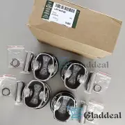 4pcs STD Piston & Ring Kit For 2018+ Land Rover 2.0T AJ200 Turbo Gas LR104725 US