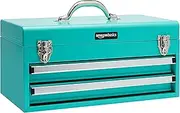 [Amazon Basics] 2-Drawer Steel Organization Chest - Turquoise Powder Coated Finish