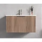 ✨Elegant 750mm Fluted Timber Vanity – Modern & Functional