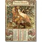 Alphonse Mucha Poster Art Tile Mural PT06591. 36 x 48 (12) 12x12 tiles