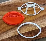 Football AFL Cookie Cutter and Fondant Embosser Set