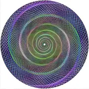 Slipmat Slip Mat Scratch Pad Felt for Any 12" LP DJ Vinyl Turntable Record Player Custom Graphical - Spiral 11