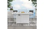 Dreamo Outdoor Square Fire Pits Table - White