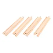 Bigjigs Rail Long Straights Track Wooden Train Track Expansion Pack