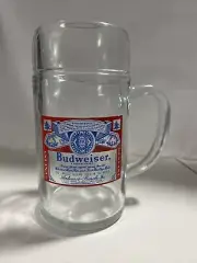 1L Old School Budweiser Huge Giant Beer Mug Made by Libby