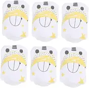 [ROMISBABA] 3Pairs Adjustable Cotton Gloves for Boy Girl Non Scratch Mittens Soft Breathable for Newborns Durable Skin Friendly Design