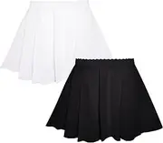[KEOYA] Girls Ballet Dance Skirt Elastic Waistband Wrap Skirt for Dancing Skating