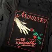 Ministry BAND With Sympathy Synthpop T Shirt Size S-5XL FH889