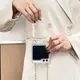 小白鴨 適用於 Samsung 三星 Galaxy Z Flip 5 手機殼 殼膜一體 全包 保護殼 超薄 透明 軟殼