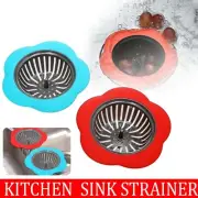 Silicone Kitchen Waste Sink Drain Strainer Plug Stopper Hair Catcher Colander