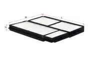 New Sakura CA-1708-S Cabin Filter - Cross Ref: RCA119MS 24482 RCF520