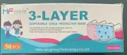 Health 47 Pcs Child Kids Face Masks 3 Layer Protective