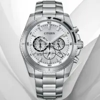 在飛比找momo購物網優惠-【CITIZEN 星辰】Chronograph系列 時尚三眼