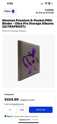 Ultra PRO Mewtwo Premium 9-Pocket PRO-Binder for Pokemon