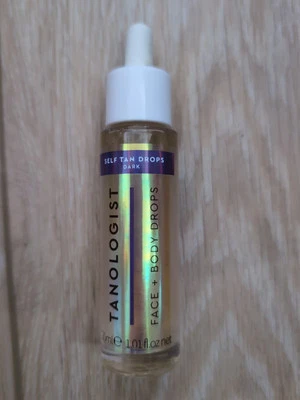 Self Tanner TANOLOGIST Express Tan Drops Face Body Tanning - Dark - SHIPS FREE!