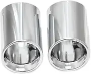 2pcs/lot Car tip Black Cover Compatible For BMW Z4 G29 Xdrive 20i 30i 2019-2024 Muffler Tip tip Replacement Exhaust Trim Cover(Silver)