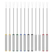 Stainless Steel Dessert Fork Cheese Fondue Skewers Reusable Forks