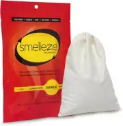 SMELLEZE Reusable Chemical Odor Remover Pouch: Treats 300 Sq. Ft. Area
