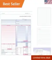 Contractor Job Work Order, Invoice & Grid Sheet, 2 Part Carbonless, 100 Per Pack