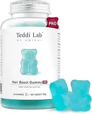 Unichi Hair Boost Gummy PRO , Scientifically Formulated with Exclusive Ingredient Silicassense™, Biotin, Zinc, Vitamin A, B5, B6, C & E for Hair Growth, Strength and Thickness, Collagen Formation, Skin Nails Health for Women, 60 Count