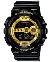 Casio G-Shock Digital Mens Black X Gold Series Watch GD100GB-1 GD-100GB-1DR
