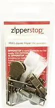 YKK Zipper Repair Kit Solution 8 Sets Assorted 4 of #5, 2 of #7 and 2 of #10 Included Top & Bottom Stops Made in USA Antique Auto Lock Sliders, Black